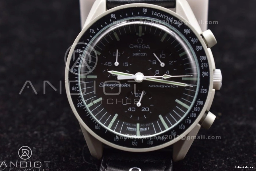 Swatch Omega Nylon The Bioceramic Moon Quartz 1184 to on x Vibrant Moonwatch Mission Strap 0519